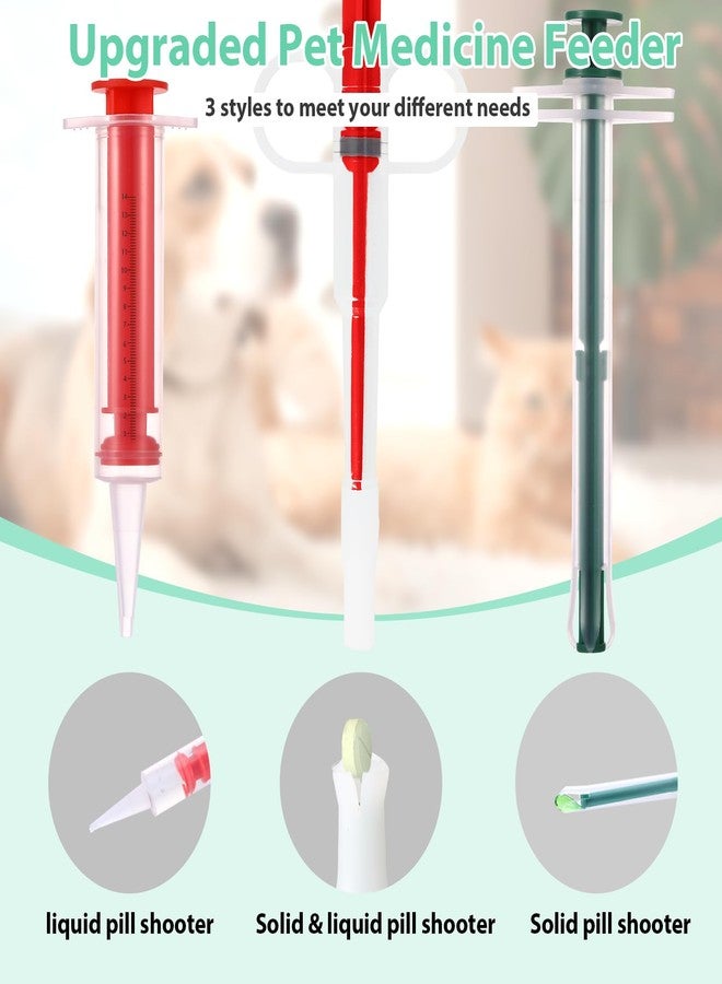 Hoohnnaa 7 Pack Cat Pill Shooter, Pill Cutter and Crusher for Pets, Tablet & Liquid Soft Tip Pill Pusher for Cats, Pet Popper for Cats Dogs, Pet Medicine Feeder, Kitten Puppy Bottle Feeding Kit (Set C) - Image 3